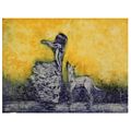 Jesus Cuevas Engraving Union Girl & Dog 2017
