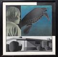 Lucas de la Garza Tortuga Turtle Mixed Technique 1992