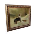 Walter Hunt Found Dog Shepherd's Call Oil Masonite Vintage Marisa Mosqueda